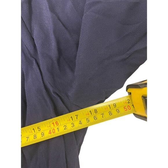 Boden Womens Yoke Midi Dress Size UK 14R US 10 R Navy Blue Embroidered D1130 NWT - Picture 10 of 12